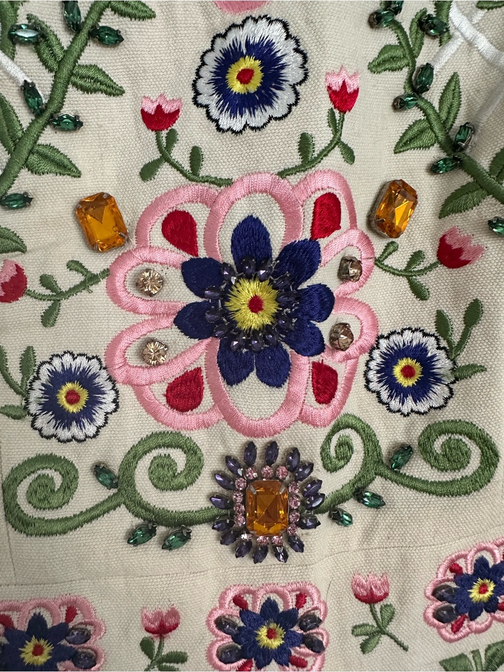 Alice + Olivia Lindsey Embroidered and Embellished Mini Dress - Picture 2 of 9
